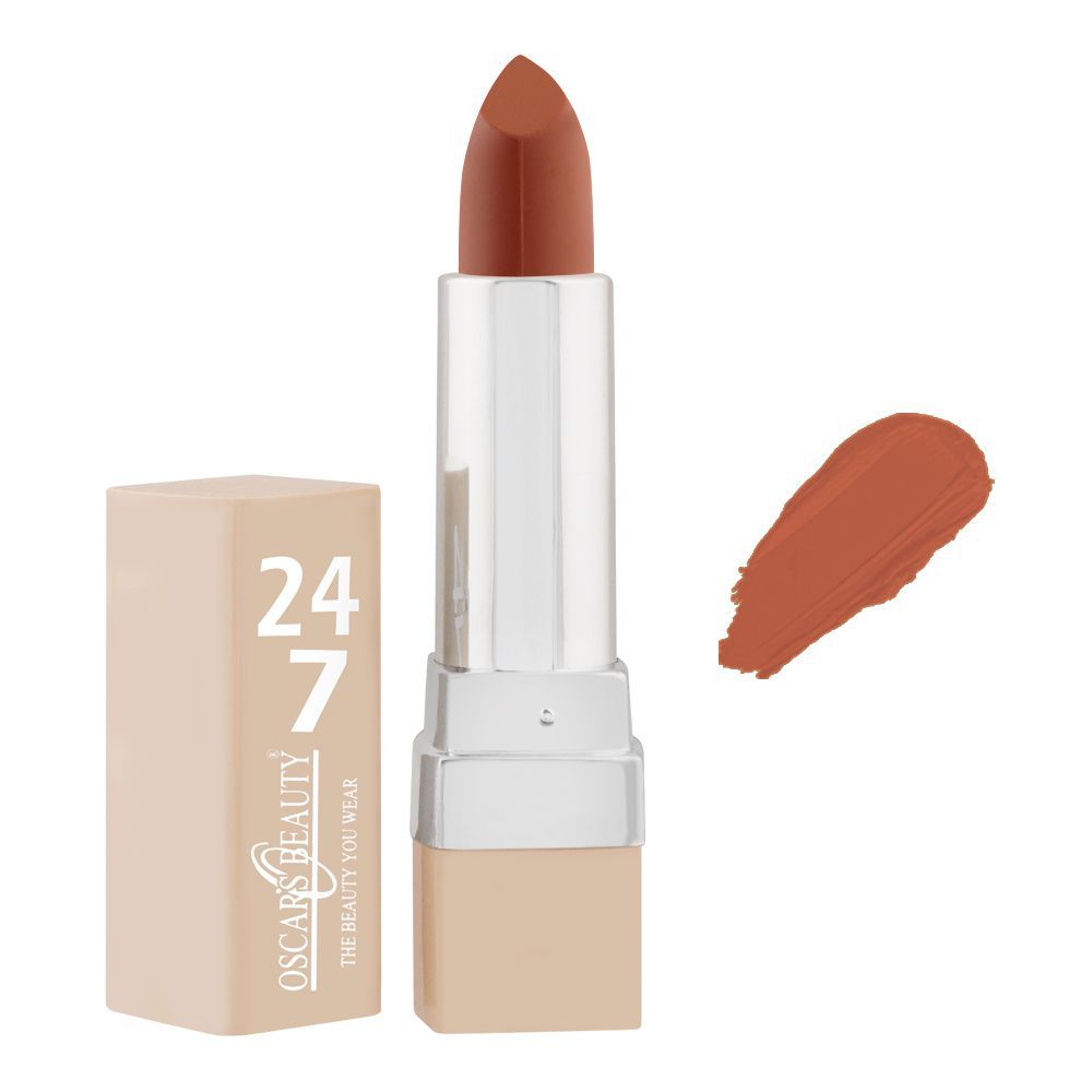 Oscar's Beauty 247 Matte Lipstick, 411 - Front View