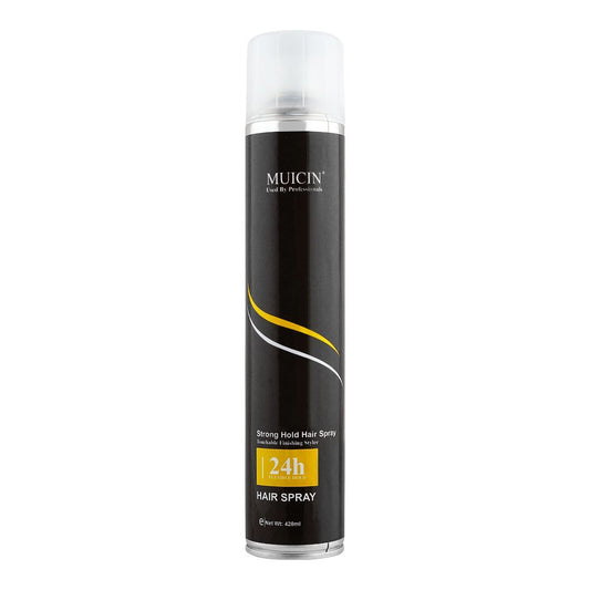 Muicin 24 Hours Flexible Hold Strong Hold Hair Spray, 420ml - Front View