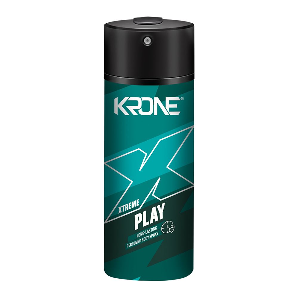 Krone Xtreme Play Body Spray, For Men, 150ml - Front View