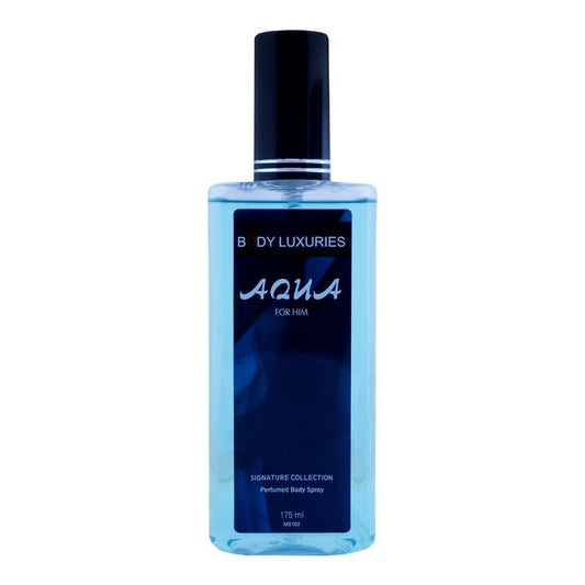 Body Luxuries Aqua For Him Perfumed Body Spray, 175ml - Front View