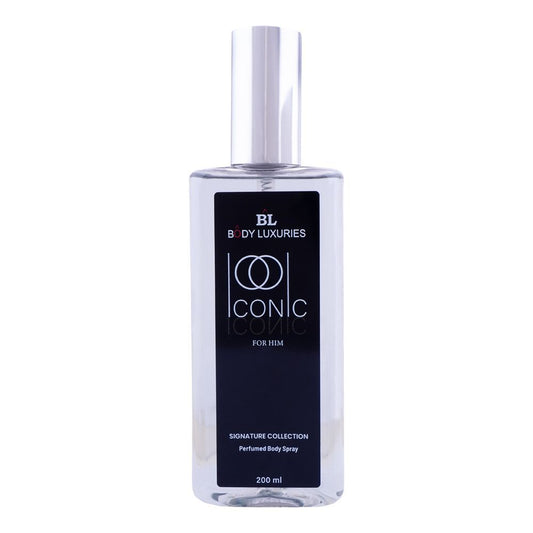 Body Luxuries Iconic For Him Perfumed Body Spray, 200ml - Front View