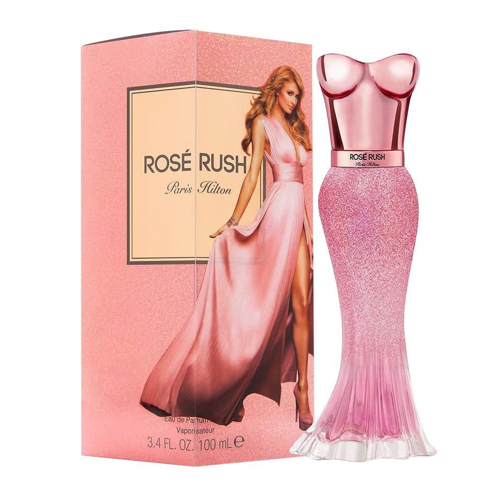 Paris Hilton Rose Rush Woman Eau De Parfum, For Women, 100ml - Front View