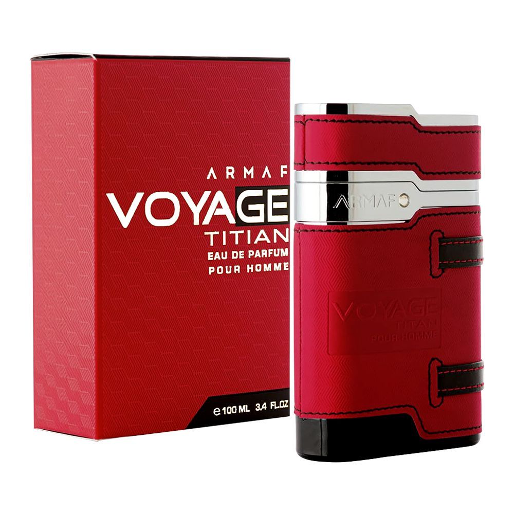 Armaf Voyage Titan Pour Homme Eau De Parfum, For Men, 100ml - Front View