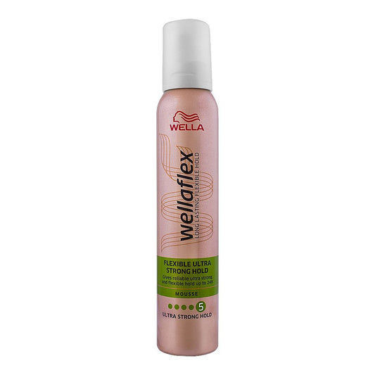 Wella Well-Flex Flexible Ultra Strong Hold 5 Mousse, 200ml - Front View