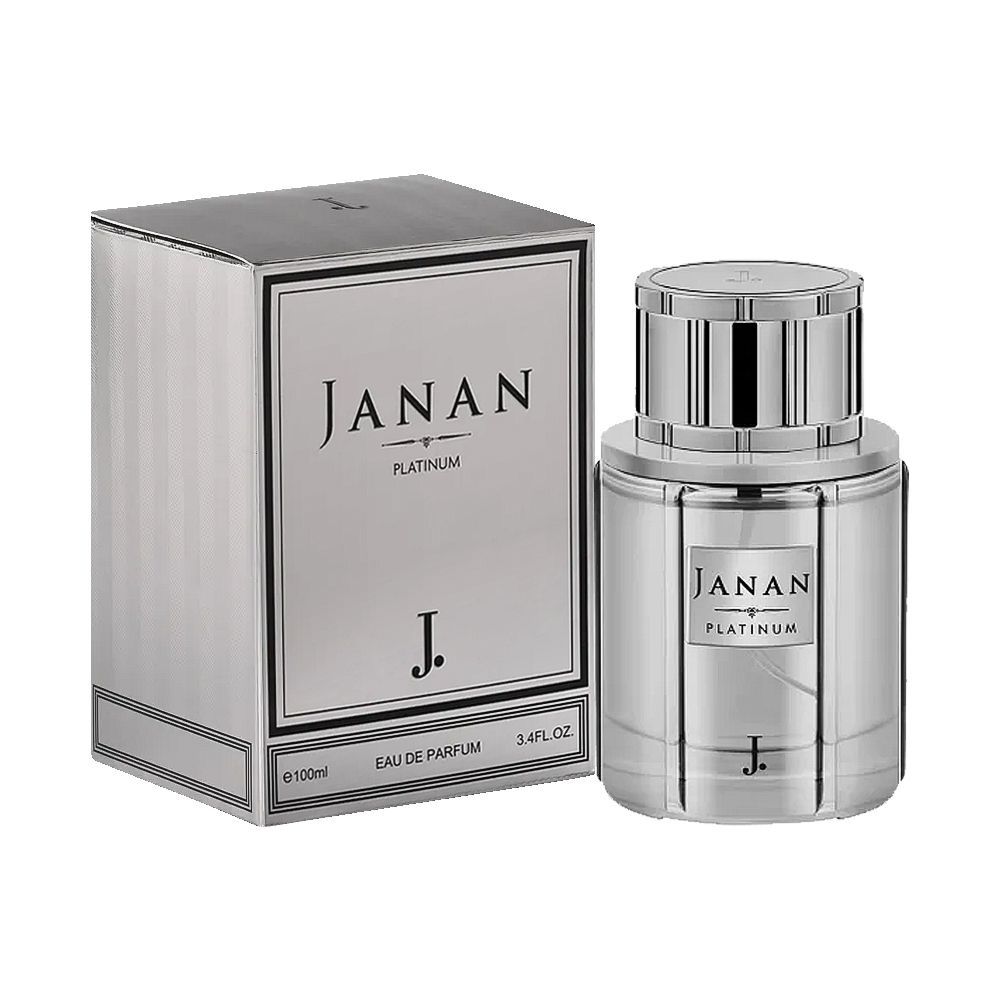 Junaid Jamshed J. Janan Platinum Eau De Parfum, For Men, 100ml - Front View