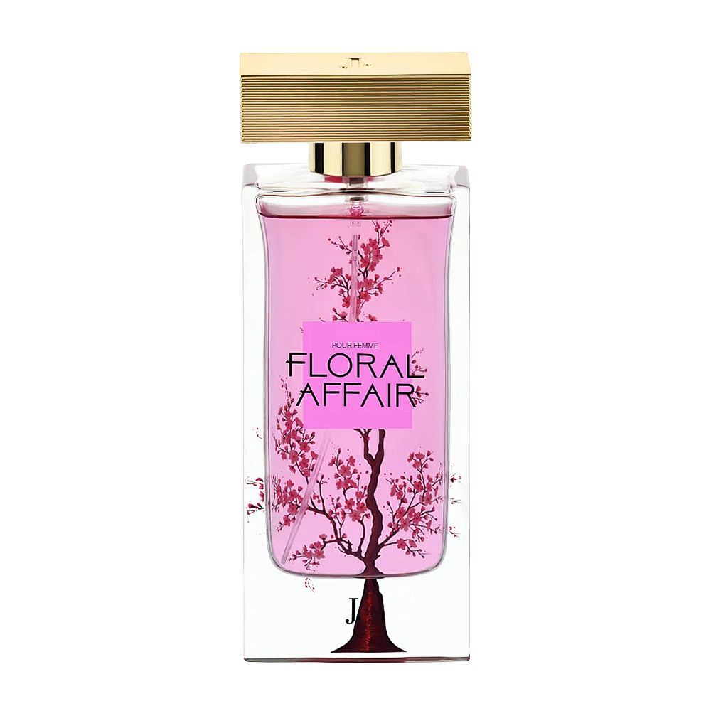 Junaid Jamshed J. Floral Affair Pour Femme Eau De Parfum, For Women, 100ml - Front View