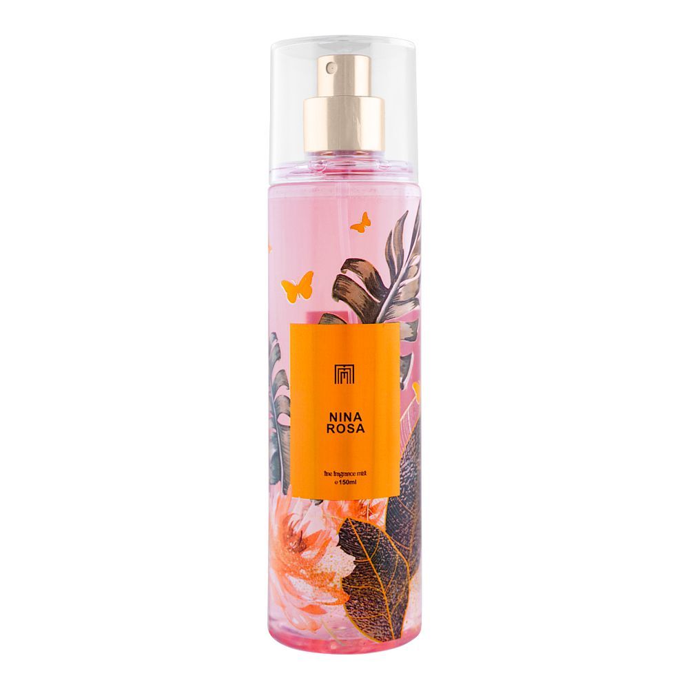 Masarrat Misbah Nina Rosa Fine Fragrance Mist, 150ml - Front View