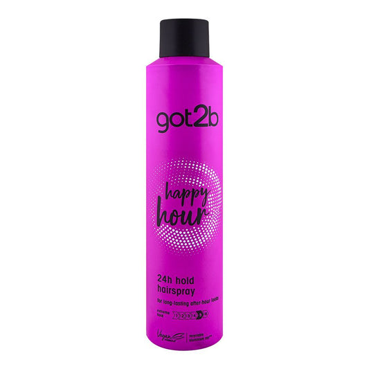 Schwarzkopf Got2b happy Hour 24 Hour Hold Vegan Hair Spray, Level 5, 300ml - Front View