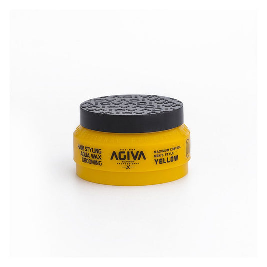 Agiva Professional Hair Styling Wax Yellow, Aqua Grooming 04, 90ml - Front View