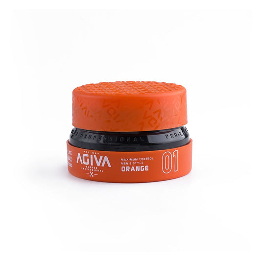 Agiva Professional Strong Hair Styling 01 Aqua Wax Orange, 155ml - Front View