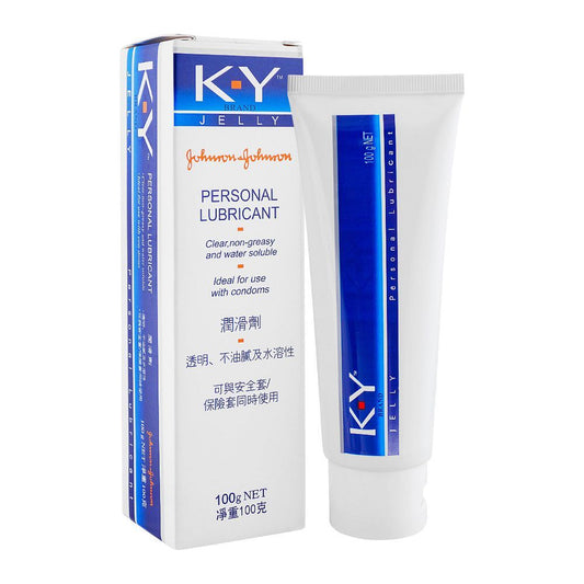 KY Personal Lubricant Jelly, 100g - Front View