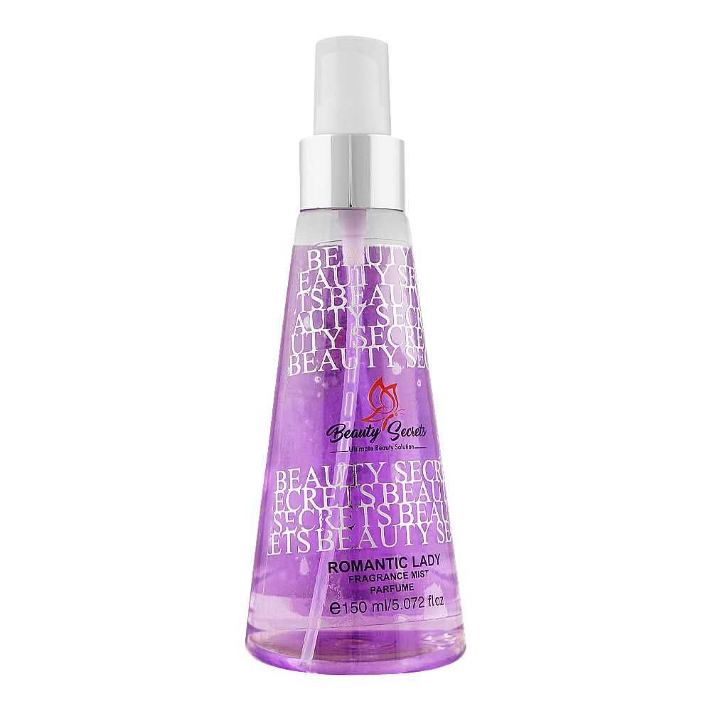 Beauty Secrets Romantic Lady Fragrance Mist, 150ml - Front View