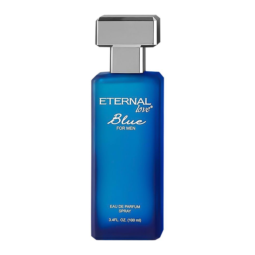 Eternal Love Blue Eau De Parfum, For Men, 100ml - Front View