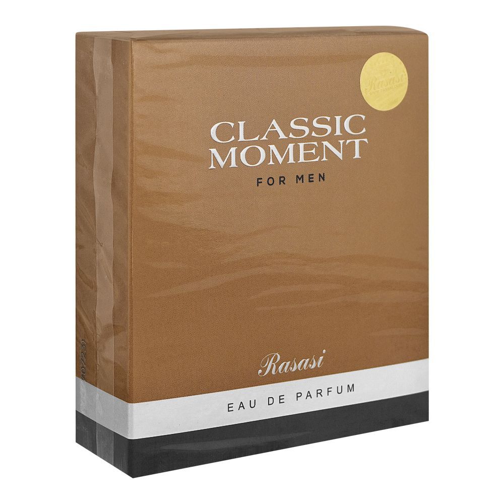 Rasasi Classic Moment Eau De Parfum, For Men, 100ml - Front View