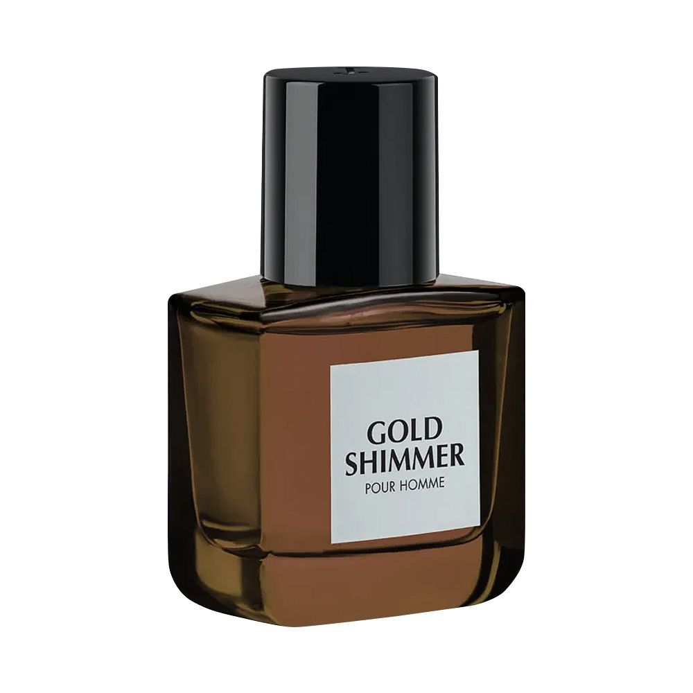 Junaid Jamshed J. Gold Shimmer Pour Homme Eau De Parfum, For Men, 30ml - Front View