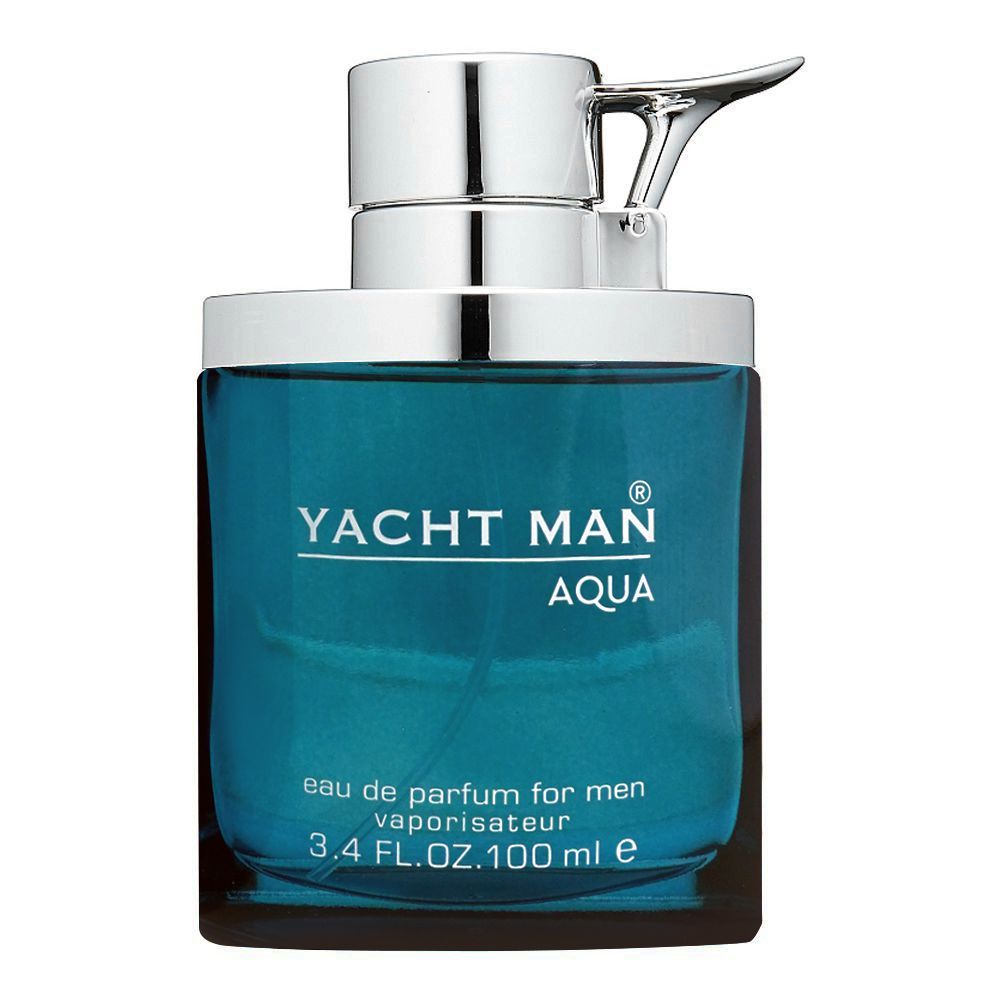 Yacht Man Aqua Eau De Parfum, For Men, 100ml - Front View