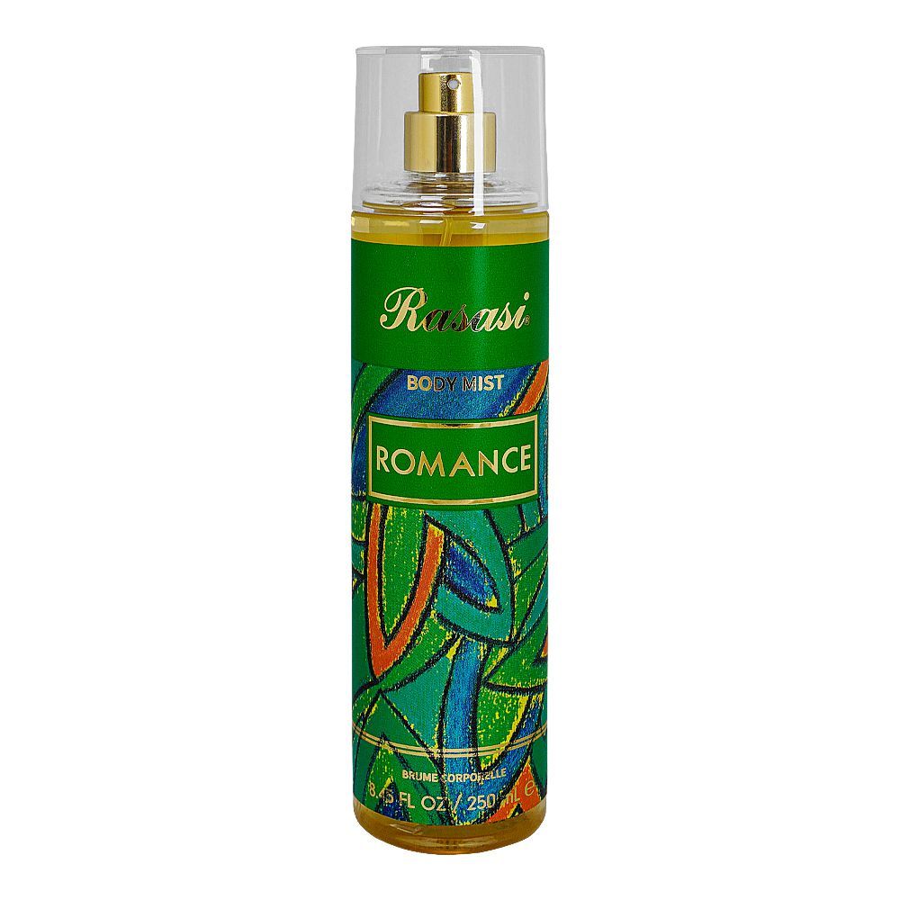 Rasasi Romance Body Mist, For Women, 250ml - Front View