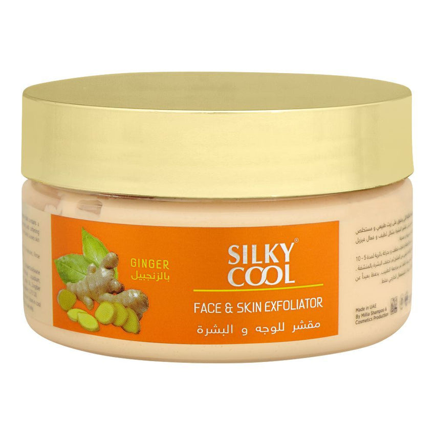 Silky Cool Ginger Face & Skin Exfoliator, 200ml -  Front View