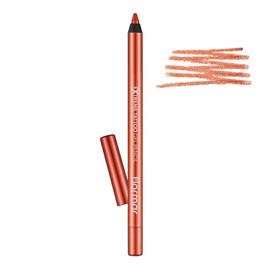 Flormar Extreme Tattoo Gel Pencil, 08 Orange Pop -  Front View