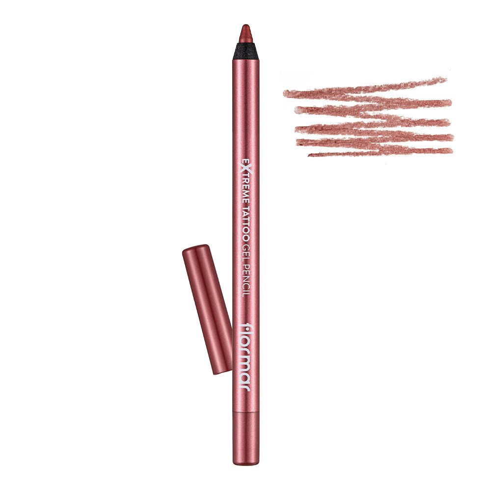 Flormar Extreme Tattoo Gel Pencil, 09 Pink Star -  Front View