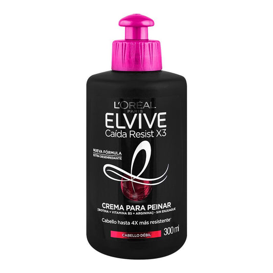 L'Oreal Paris Elvive Resist X3 Weak Hair Styling Cream, 300ml - Front View