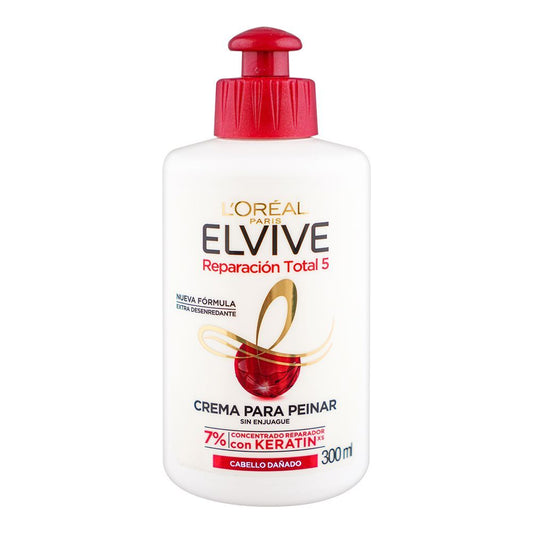 L'Oreal Paris Elvive Total Repair 5 Damaged Hair Styling Cream, 300ml - Front View