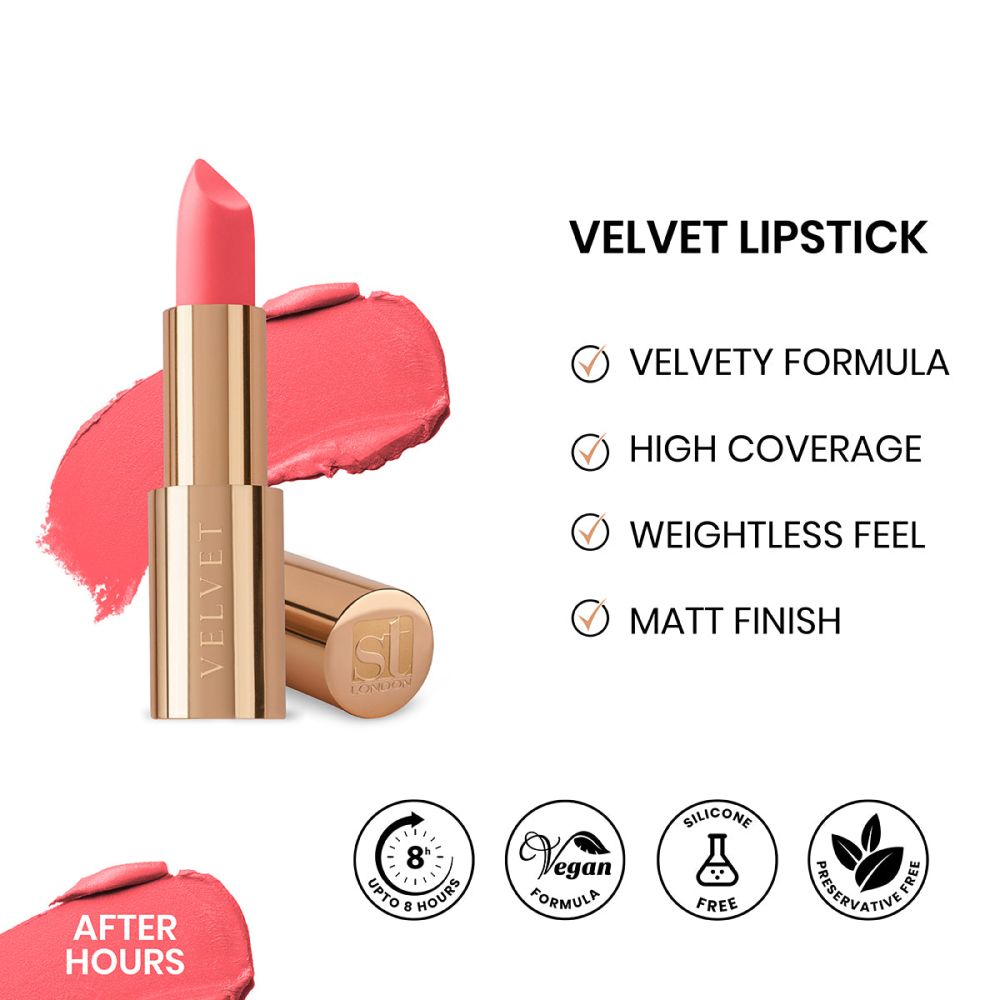 ST London Velvet Ultra-Matt Lipstick, After Hours - Front View