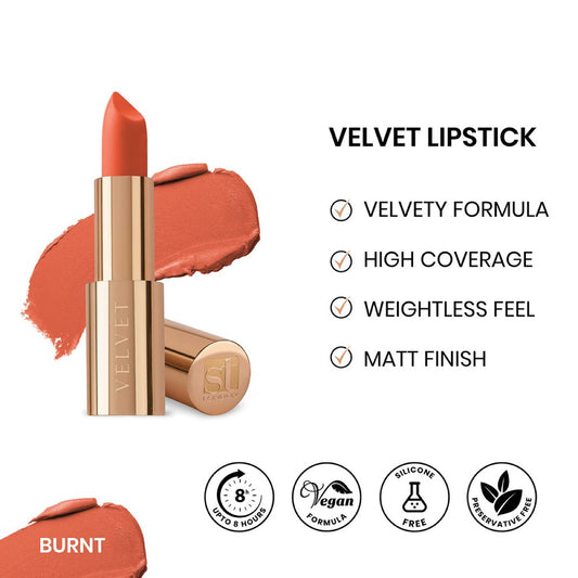 ST London Velvet Ultra-Matt Lipstick, Burnt - Front View