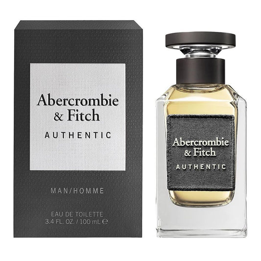 Abercrombie & Fitch Authentic Homme Eau De Toilette, For Men, 100ml - Front View