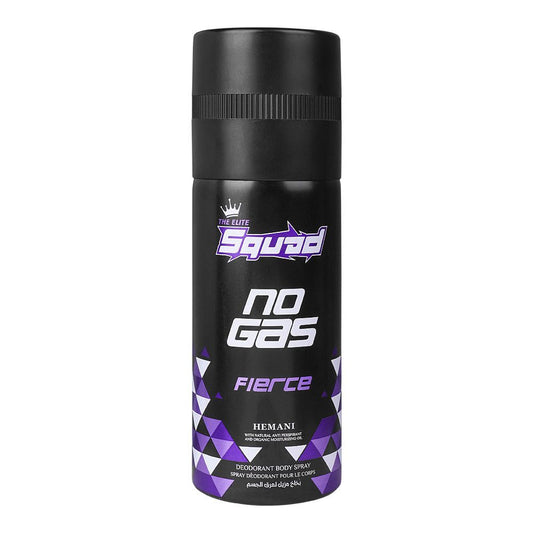 Hemani Squad, No Gas Fierce Deodorant, Body Spray, Eau De Parfum, For Men & Women, 150ml - Front View