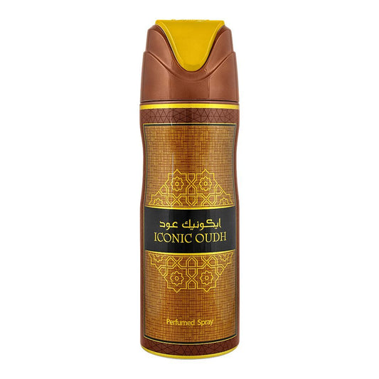 Lattafa Iconic Oudh Body Spray, For Men & Women, 200ml - Front View