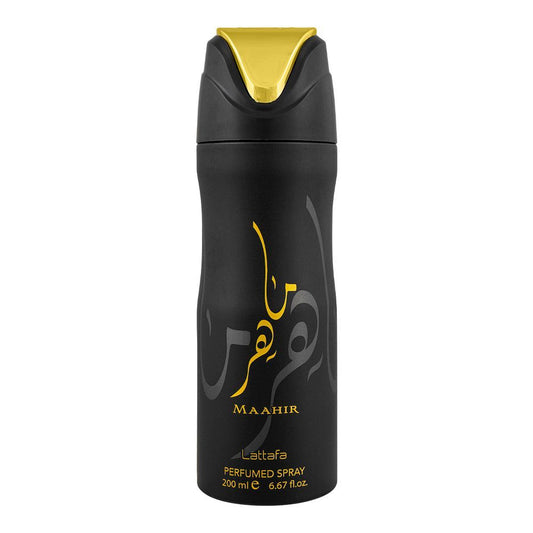 Lattafa Maahir Body Spray, For Men & Women, 200ml - Front View