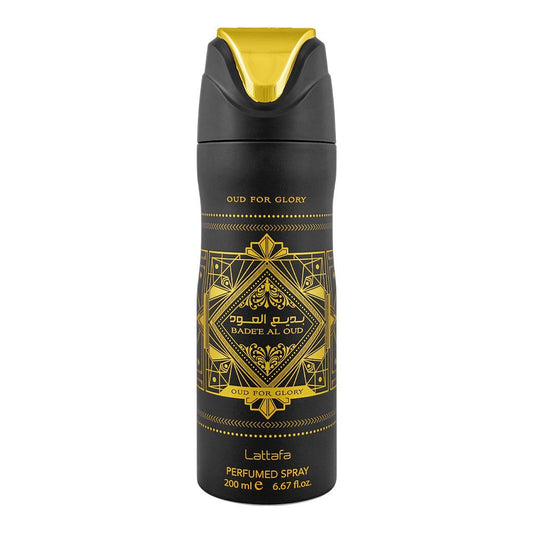 Lattafa Badee Al Oud Body Spray, For Men, 200ml - Front View