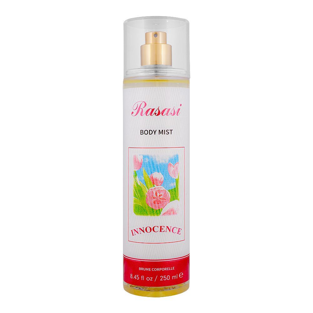 Rasasi Innocence Body Mist, For Women, 250ml - Front View