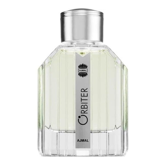 Ajmal Orbiter, Perfume For Men, Woody Ambery Scent, Eau de Parfum, 100ml - Front View