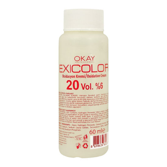 Okay Professionel Exicolor Oxidation Cream, 20 Vol. 6%, Exi Professional, For All Hair Types, 60ml -  Front View