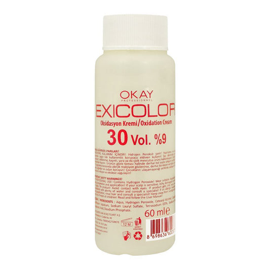 Okay Professionel Exicolor Oxidation Cream, 30 Vol. 9%, Exi Professional, For All Hair Types, 60ml -  Front View