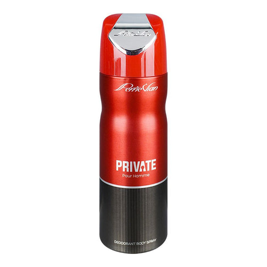 Perrie Vian Private Pour Homme Deodorant, Body Spray For Men, 200ml - Front View