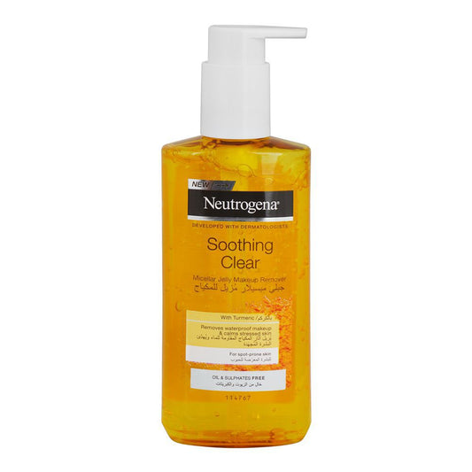 Neutrogena Soothing Clear Turmeric Micellar Jelly Makeup Remover, 200ml - Front View