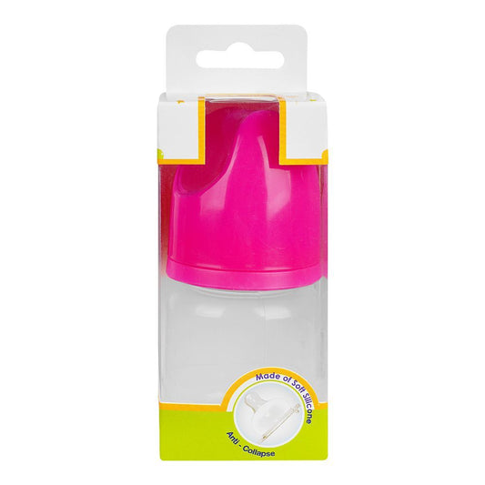 Baby World Food Grade Feeding Bottle, 60ml, Pink, BW4038 - Front View