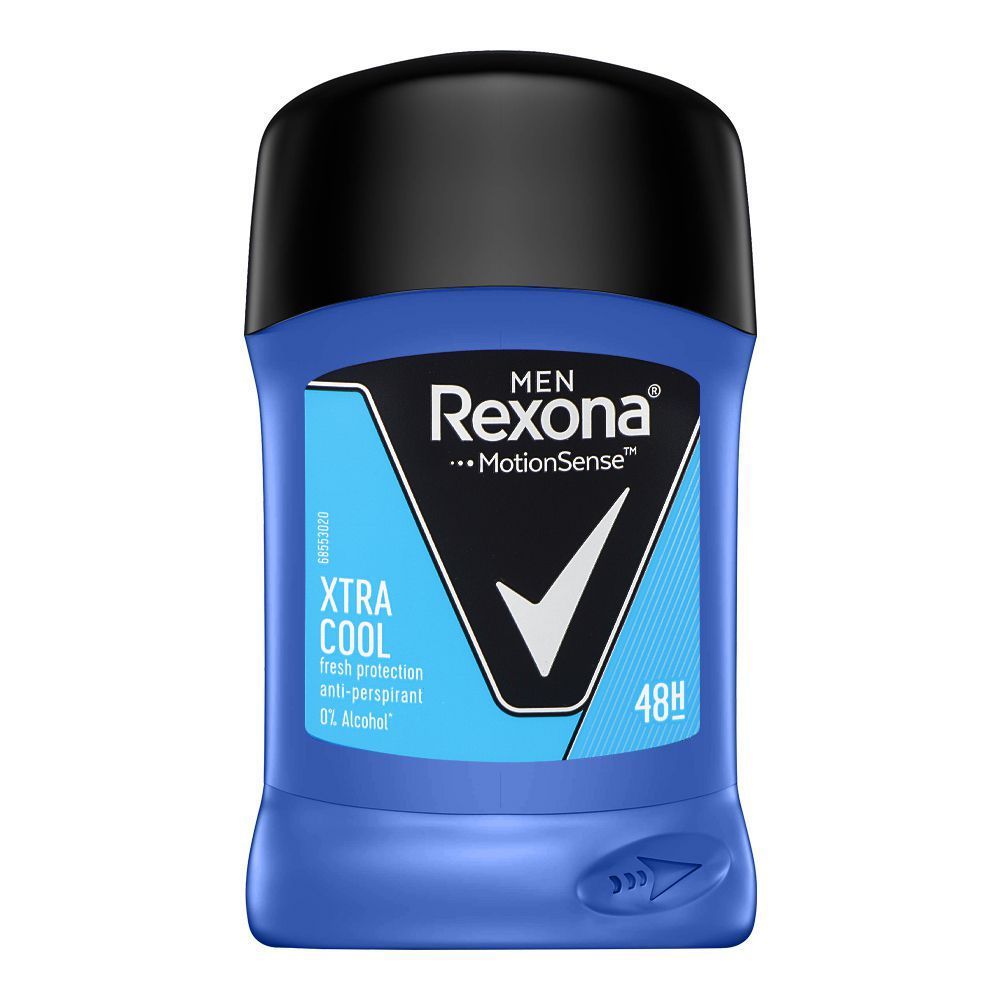 Rexona-Motion-Sense-Xtra-Cool-Antiperspirant-Deodorant-Stick-For-Mens-Antiperspirant-48-Hours-Lasting-40ml - Front View