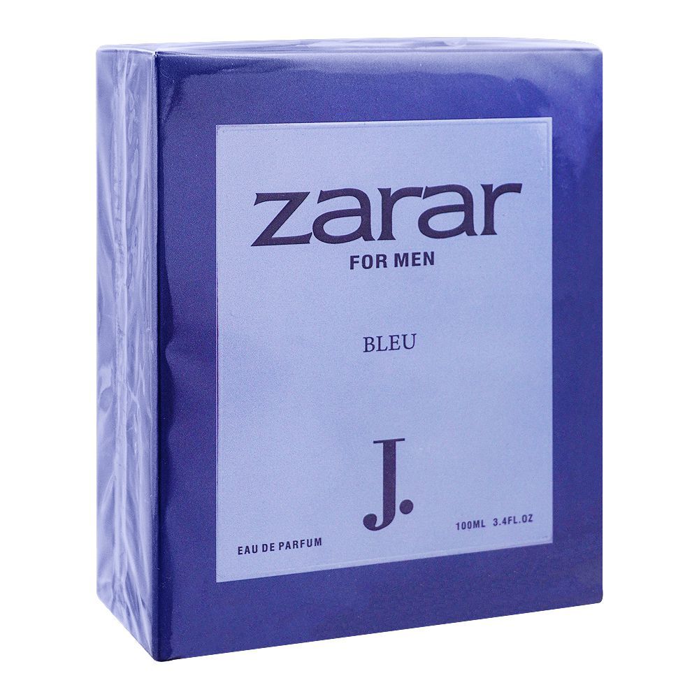 Junaid Jamshed J. Zarar, Eau de Parfum, Bleu, For Men, 100ml - Front View