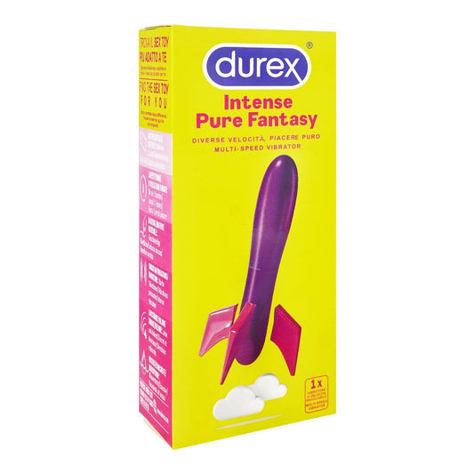 Durex Intense Pure Fantasy Multi-Speed Vibrator, Adult Sex Toy, Battery Included, Waterproof, 5 Hours of Play - Front View