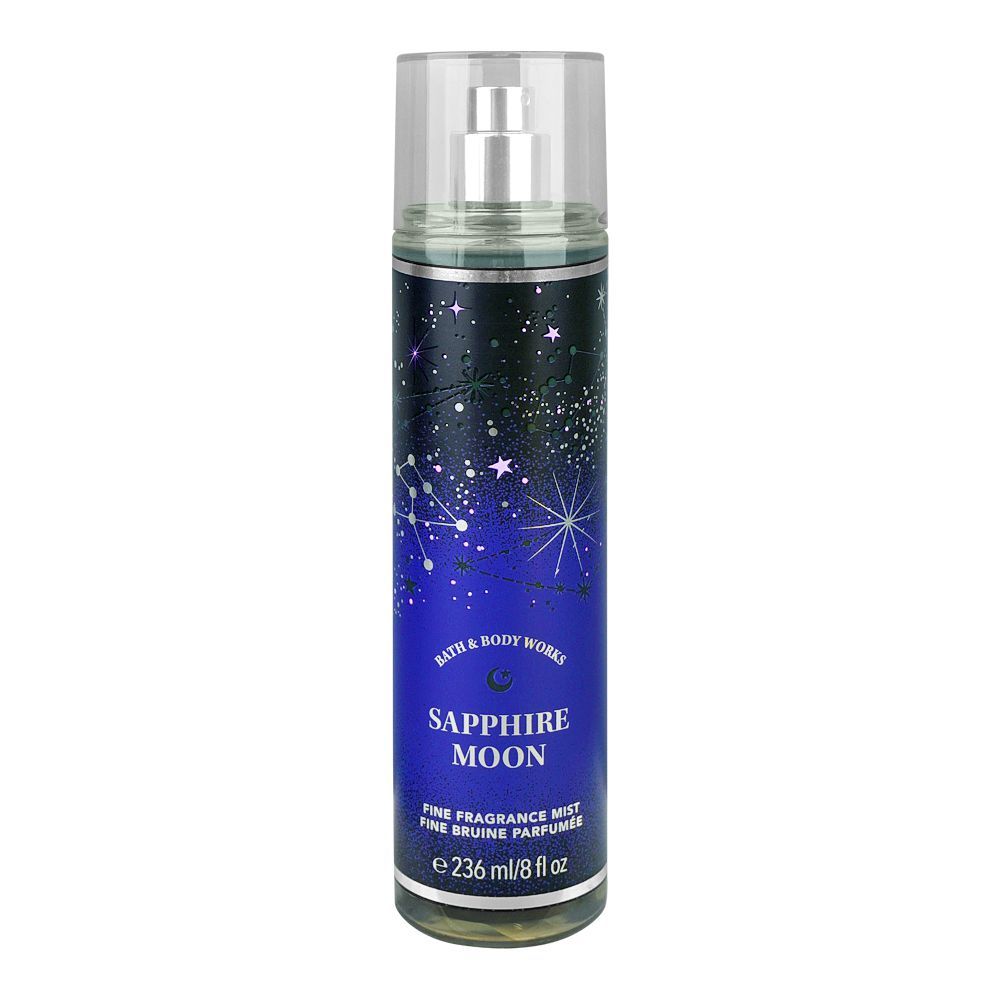 Bath & Body Works Sapphire Moon Fine Fragrance Mist, 236ml - Front View