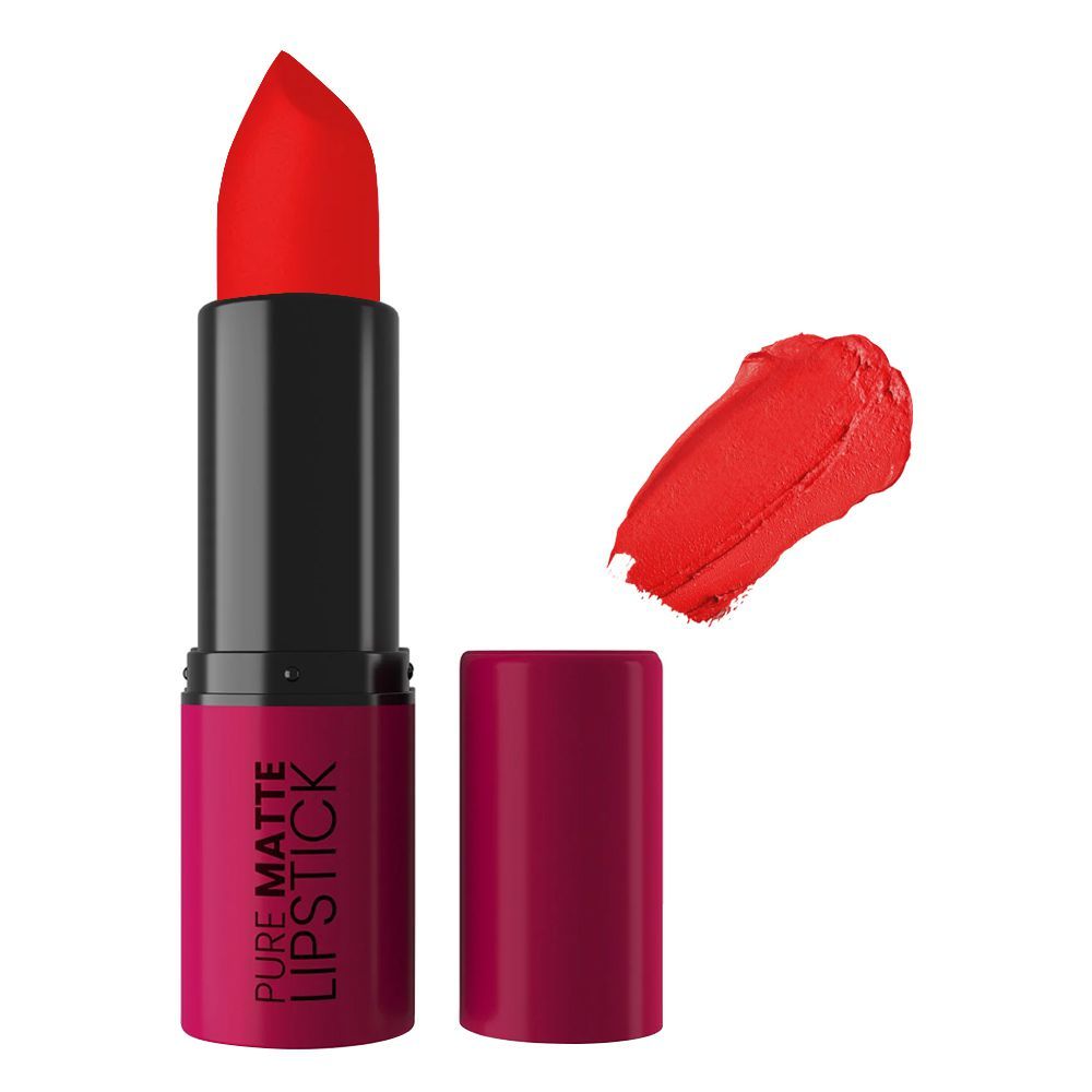 Rivaj UK Pure Matte Lipstick, Non-Drying Formula, 19 - Front View