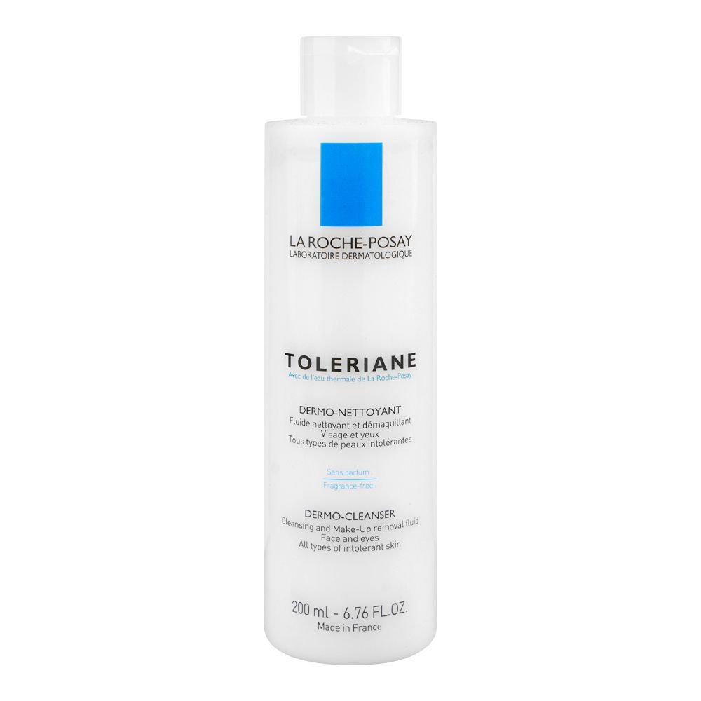 La Roche-Posay Toleriane Dermo Milky Cleanser and Makeup Remover, For Sensitive Skin, 200ml - Front View