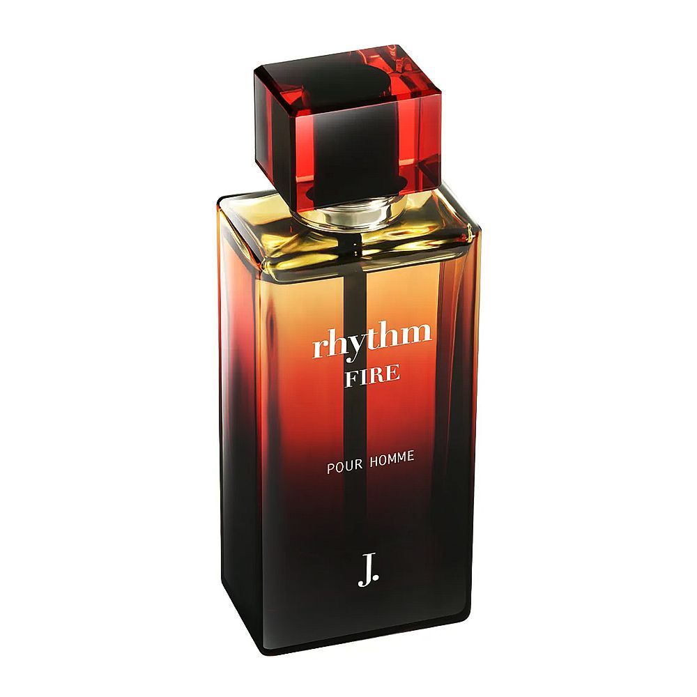 Junaid Jamshed Rhythm Fire Pour Homme, Eau de Parfum, For Men, 100ml - Front View