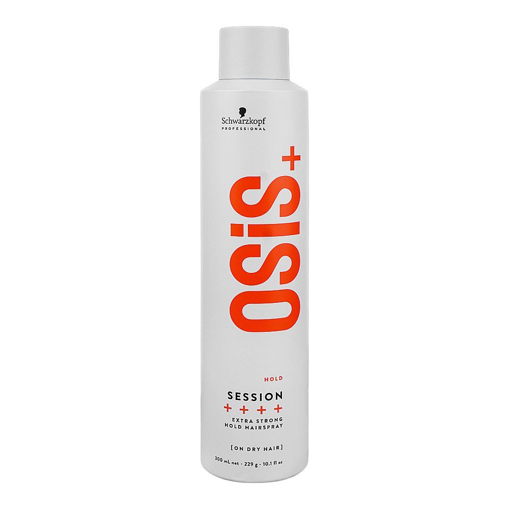 Schwarzkopf Osis+ Session Extra Strong Hold Hair Spray, 300ml - Front View