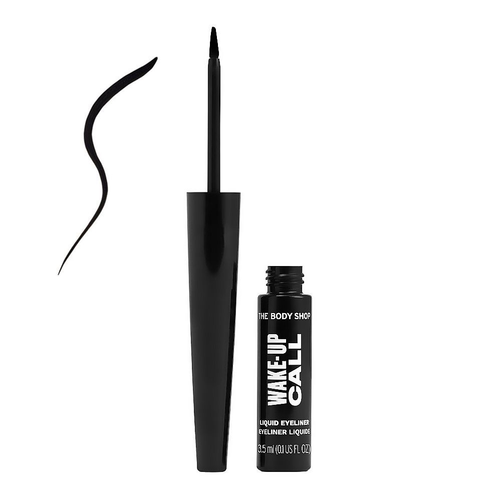 The Body Shop Wake-Up Call Liquid Eyeliner, 3.5ml, Black - Front View