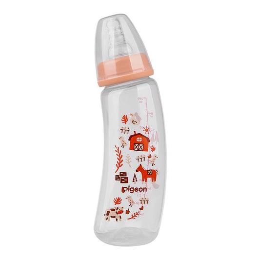 Pigeon Curve Nursing PP Bottle, Minimies Colic, BPA Free, For 4+ Months, 250ml, A80001 - Front View